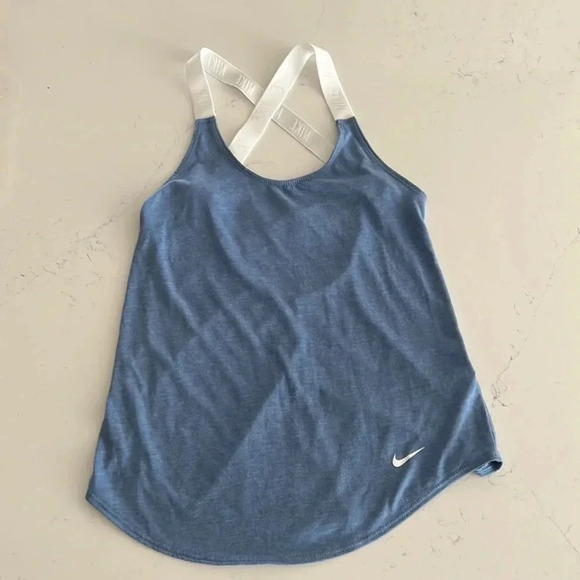 Nike Dri-Fit Indigo Storm Elastika training tank women’s size XS - Picture 4 of 12